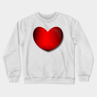 Red and Black Heart Crewneck Sweatshirt